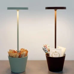 Poldina Reverso batterilampe / bordlampe, corten