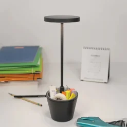 Poldina Reverso batterilampe / bordlampe, mørkegrå