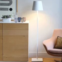 Poldina XXL batterilampe / gulvlampe, hvid