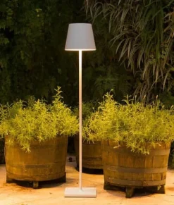 Poldina XXL batterilampe / gulvlampe, hvid