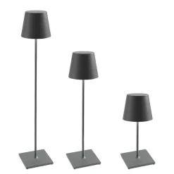 Poldina XXL batterilampe / gulvlampe, mørkegrå