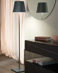Poldina XXL batterilampe / gulvlampe, mørkegrå