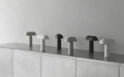 Porta batterilampe / bordlampe, hvid