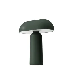 Porta batterilampe / bordlampe, mørkegrøn
