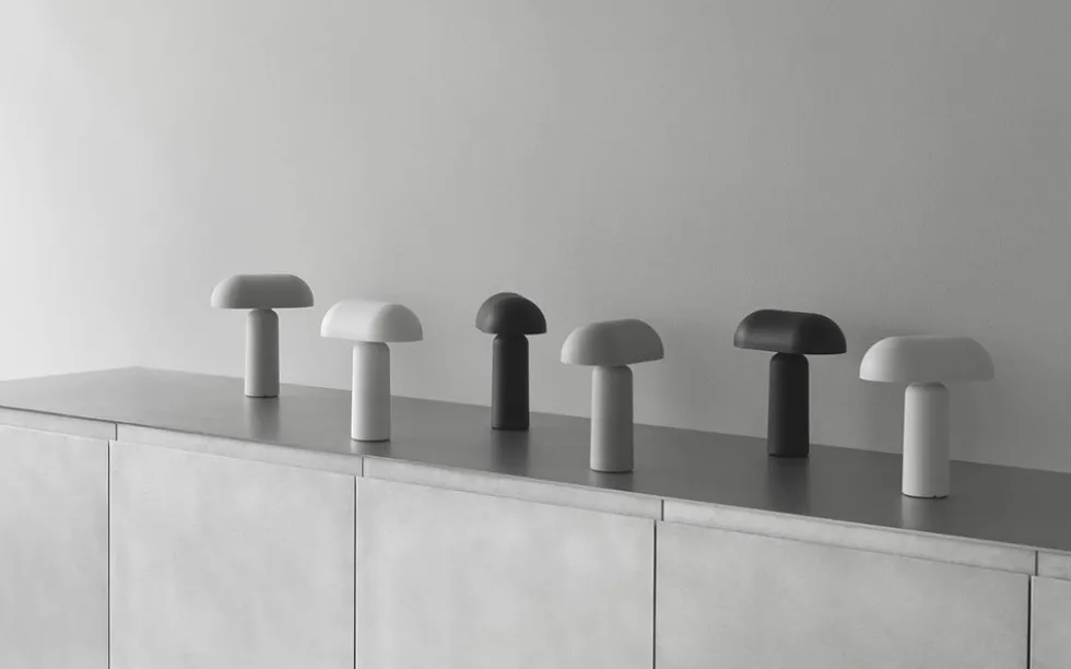 Porta batterilampe / bordlampe, sort