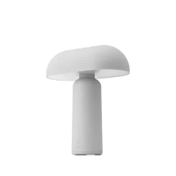 Porta batterilampe / bordlampe, grå