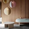 Proxima pendel, messing/askegrå/jaipur lysrød