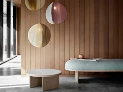 Proxima pendel, messing/askegrå/jaipur lysrød