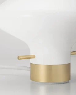 Repose bordlampe 175, messing/opal