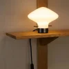 Repose bordlampe 175, sort/opal