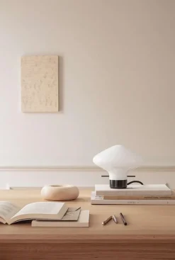 Repose bordlampe 175, sort/opal