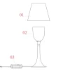 Reservedel: Flos skærm til Miss K, KTribe F1 & KTribe W, silver/alu
