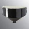 Reservedel: Ifö Loftroset porcelæn Ø110/H61mm, sort, IP20