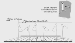 Reservedel: Louis Poulsen Garden adapterboks kabel 3x1