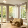 Rizzatto 301 loftlampe, satin brass/opal