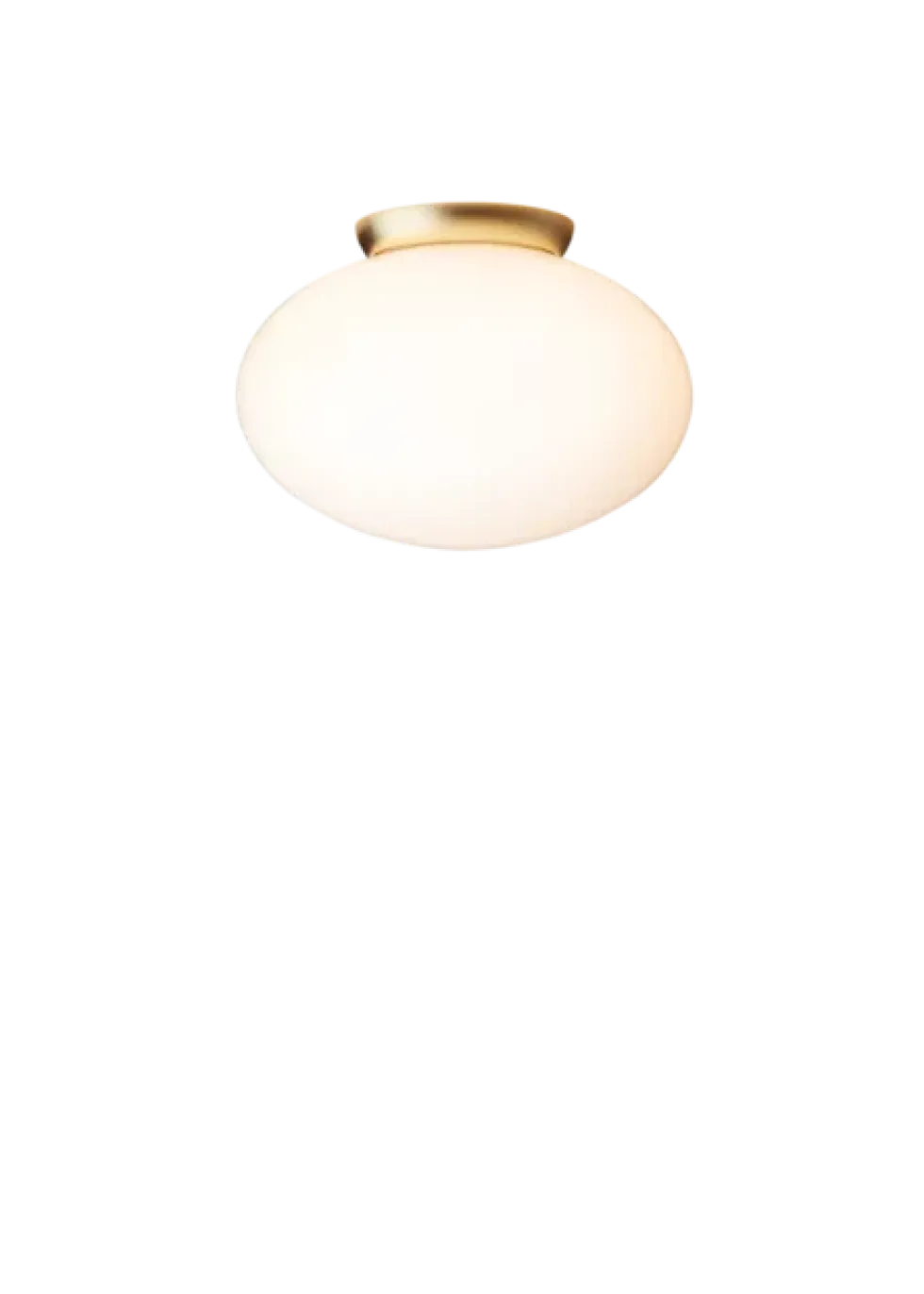 Rizzatto 301 loftlampe, satin brass/opal
