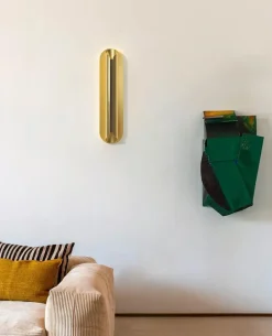 Rosalie L væglampe, guld
