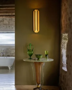 Rosalie L væglampe, guld