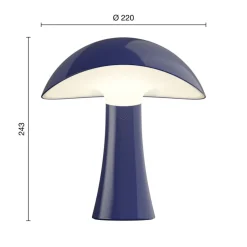 Rumee Portable batterilampe / bordlampe, night blue