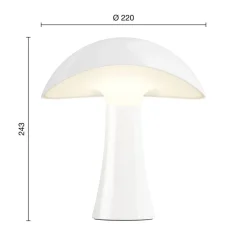 Rumee Portable batterilampe / bordlampe, cloud white