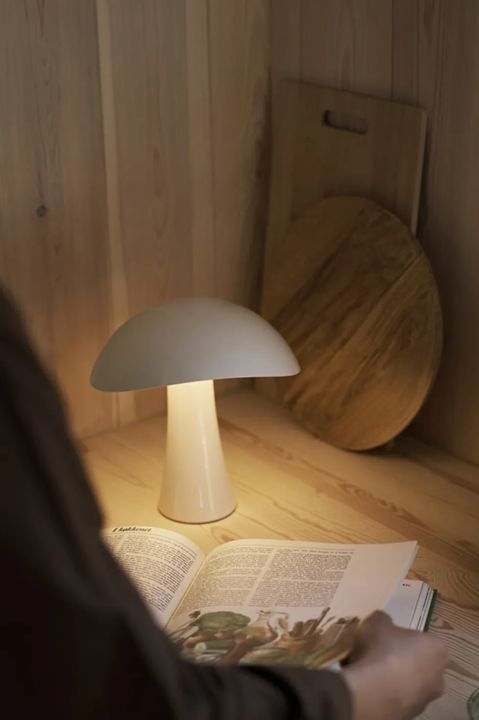 Rumee Portable batterilampe / bordlampe, cloud white