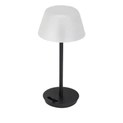 Salon bordlampe / batterilampe, sort