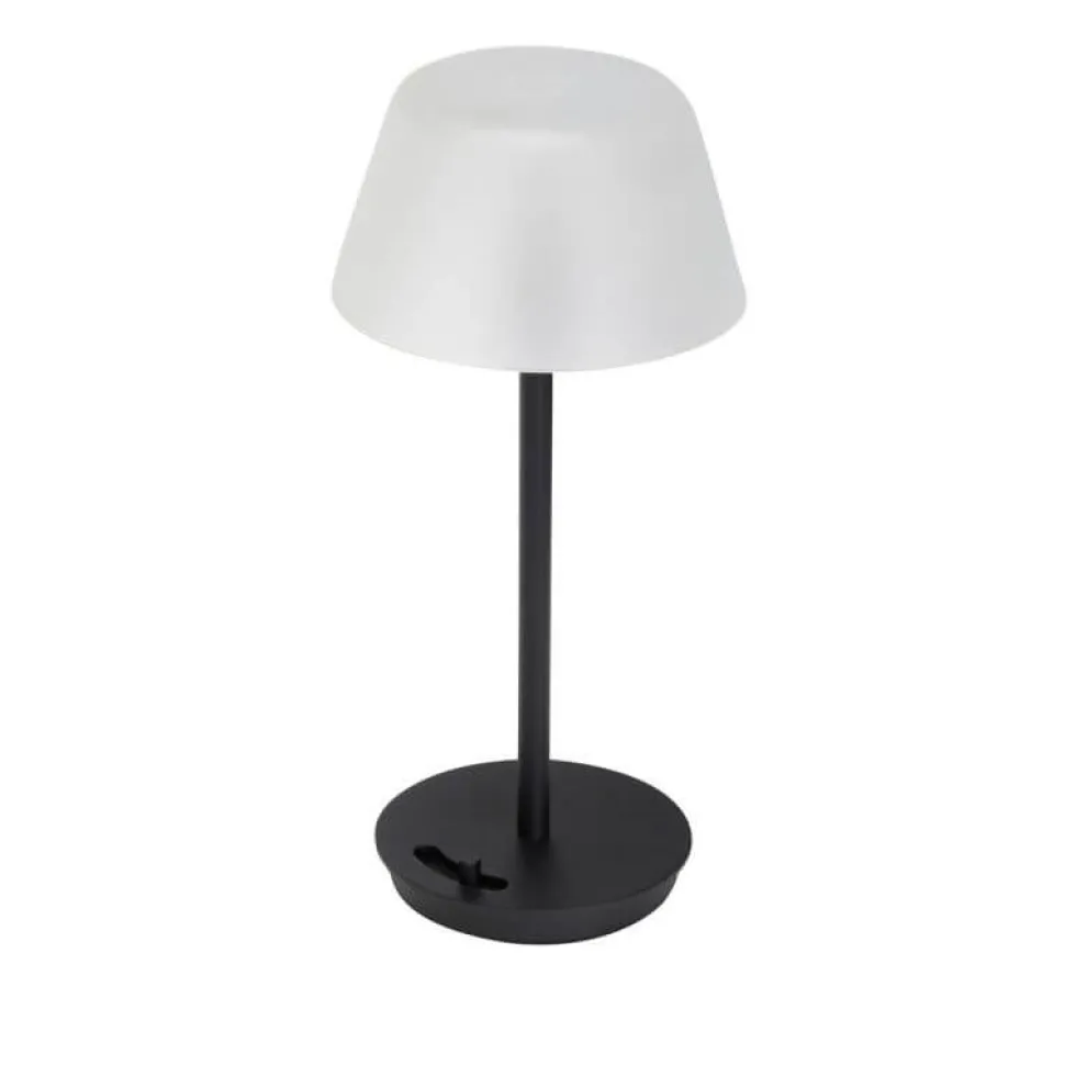 Salon bordlampe / batterilampe, sort