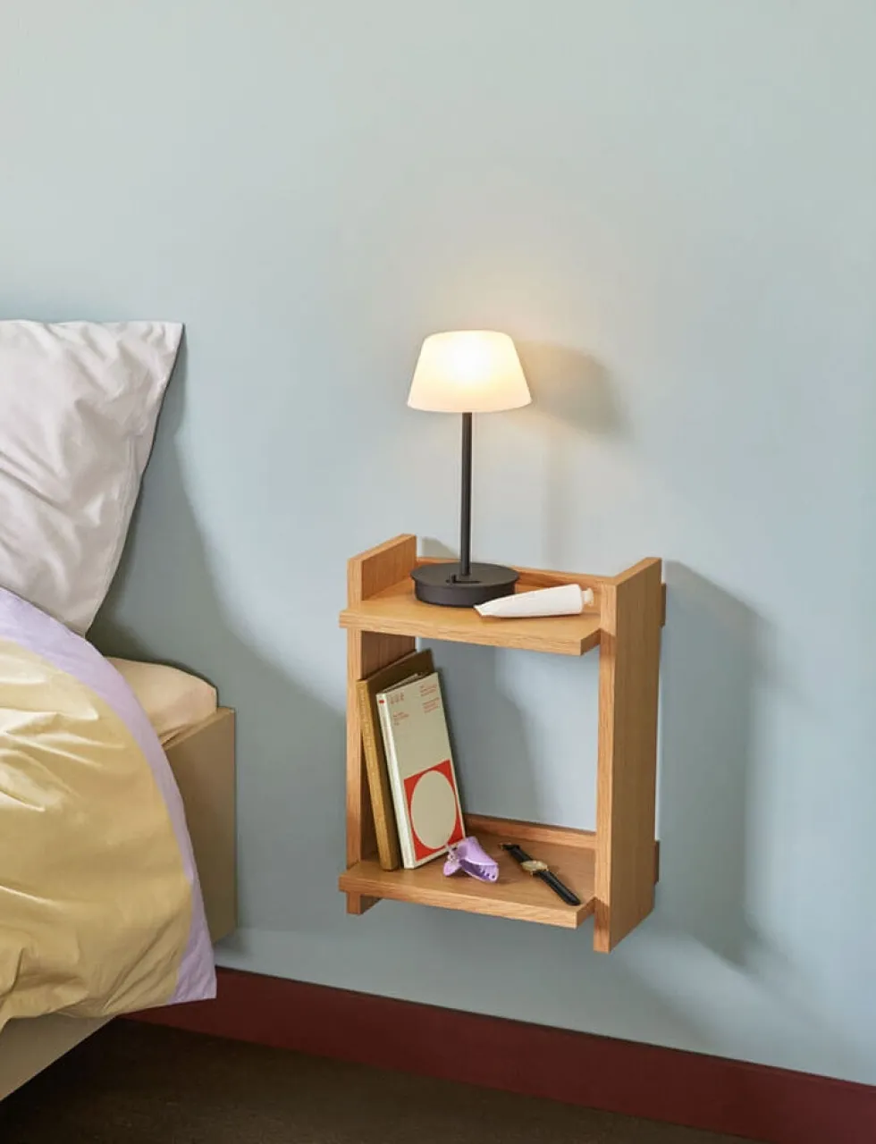 Salon bordlampe / batterilampe, sort