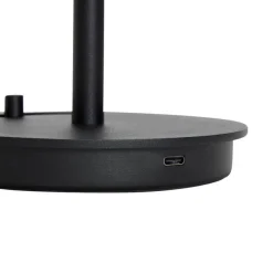 Salon bordlampe / batterilampe, sort