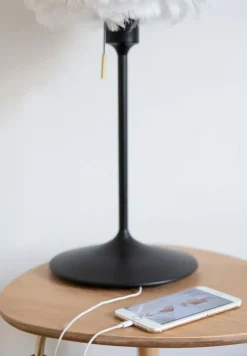 Santé bordstander m/USB, messing