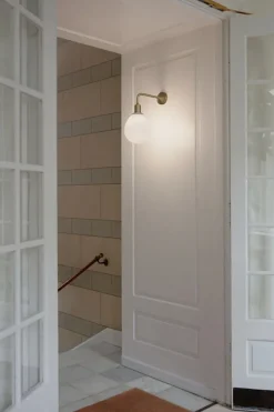 Santé vægbase, messing