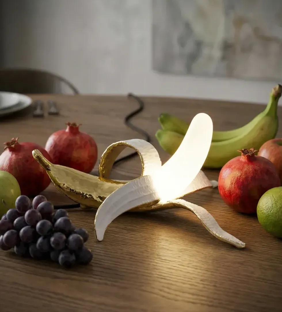 Seletti Banana Lamp, dewey gold