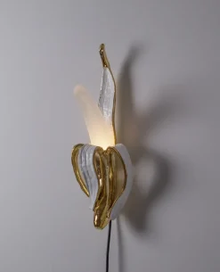 Seletti Banana Lamp, phooey gold