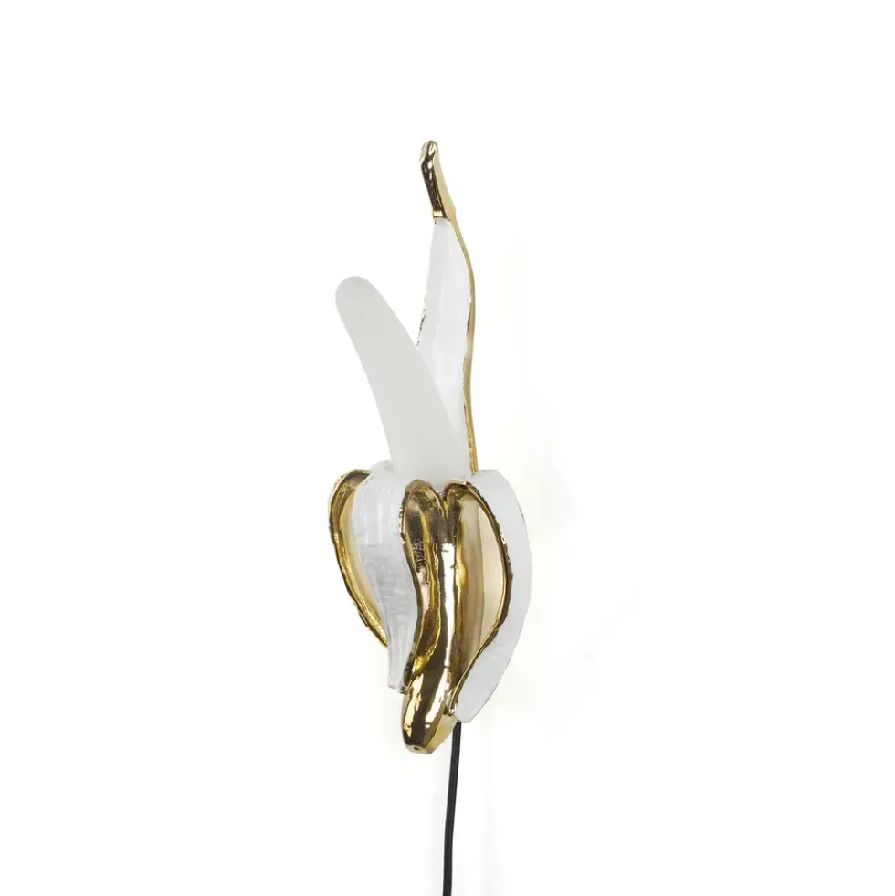 Seletti Banana Lamp, phooey gold