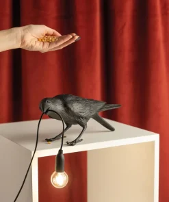 Seletti Bird Playing bordlampe, sort