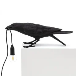 Seletti Bird Playing bordlampe, sort