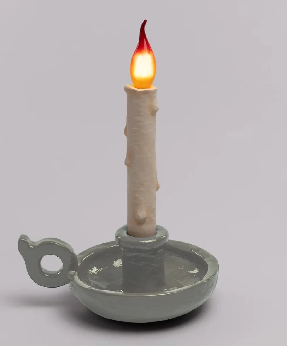Seletti Bugia stearinlys batterilampe, hvid