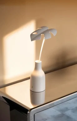 Seletti Leaf Light Delicio batterilampe / bordlampe, hvid