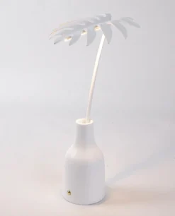Seletti Leaf Light Stellou batterilampe / bordlampe, hvid