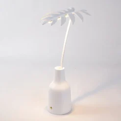 Seletti Leaf Light Stellou batterilampe / bordlampe, hvid