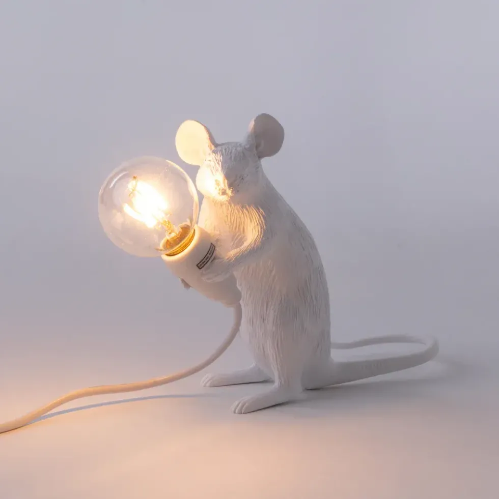 Seletti Mouse bordlampe - Mac sitting m/USB kabel
