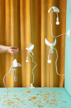 Seletti Sparrow lampe - Taking off med klemme
