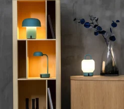 Sensa bordlampe / batterilampe, smoky teal (blågrøn)