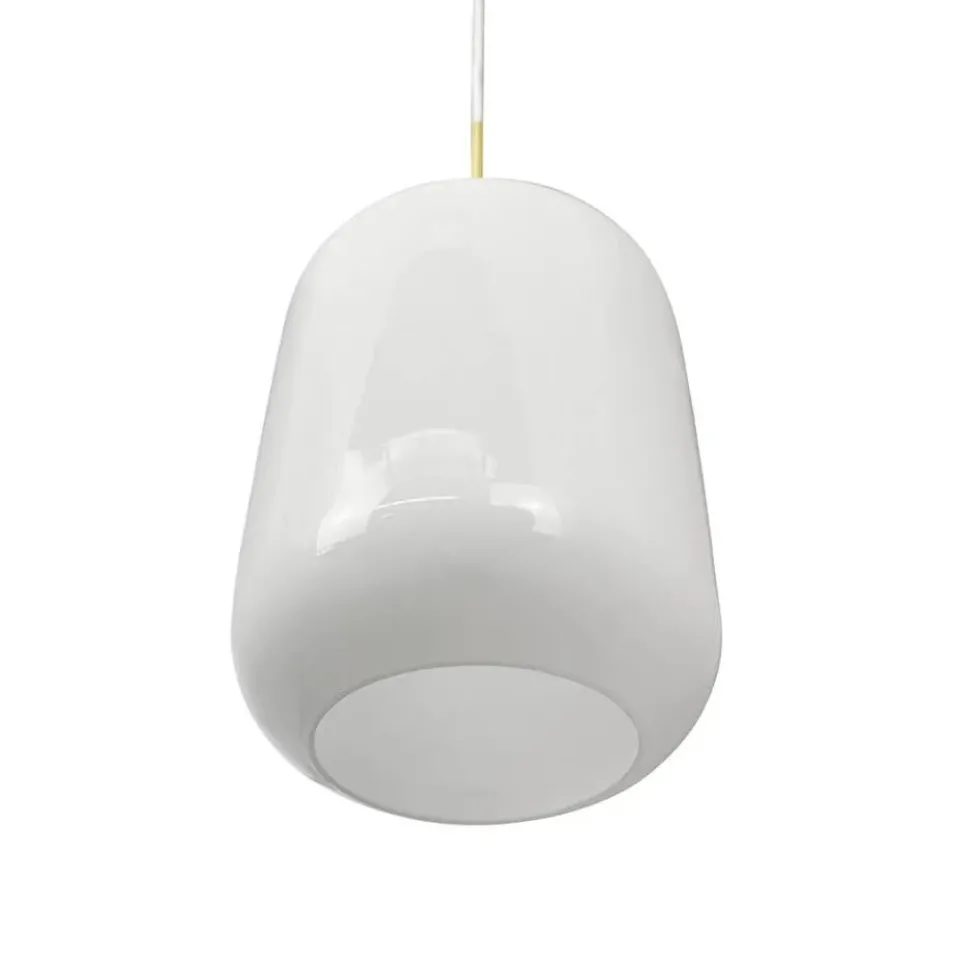 Silvia D15 pendel, opal/messing
