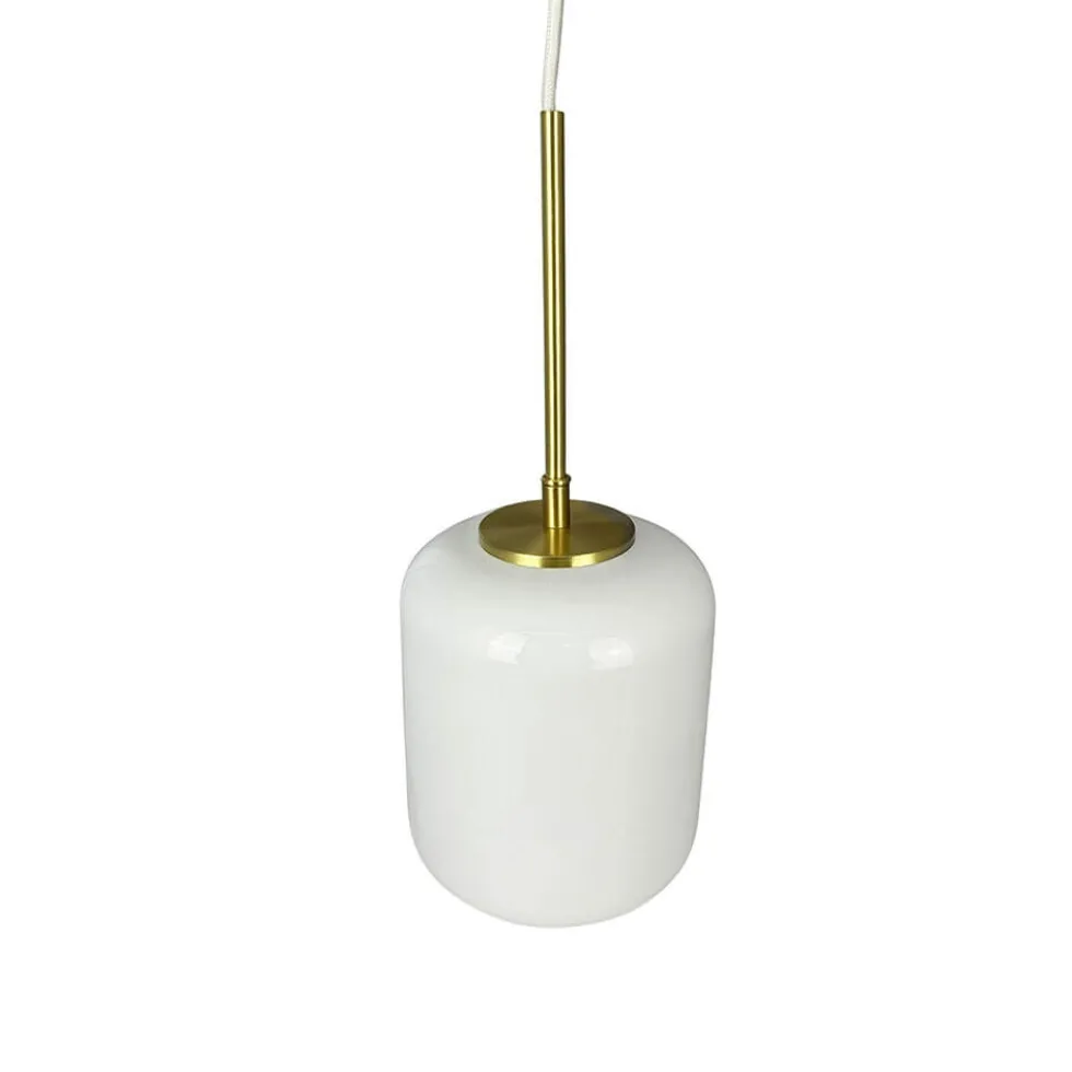 Silvia D15 pendel, opal/messing
