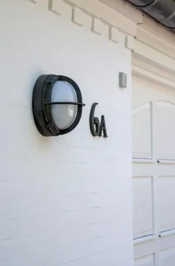 Skot LED udendørs væglampe / loftlampe, opal/grafit