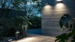 Slat One udendørs væglampe/loftlampe, antrasit