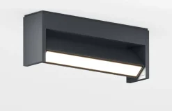Slat One udendørs væglampe/loftlampe, antrasit
