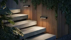 Slat One udendørs væglampe/loftlampe, antrasit