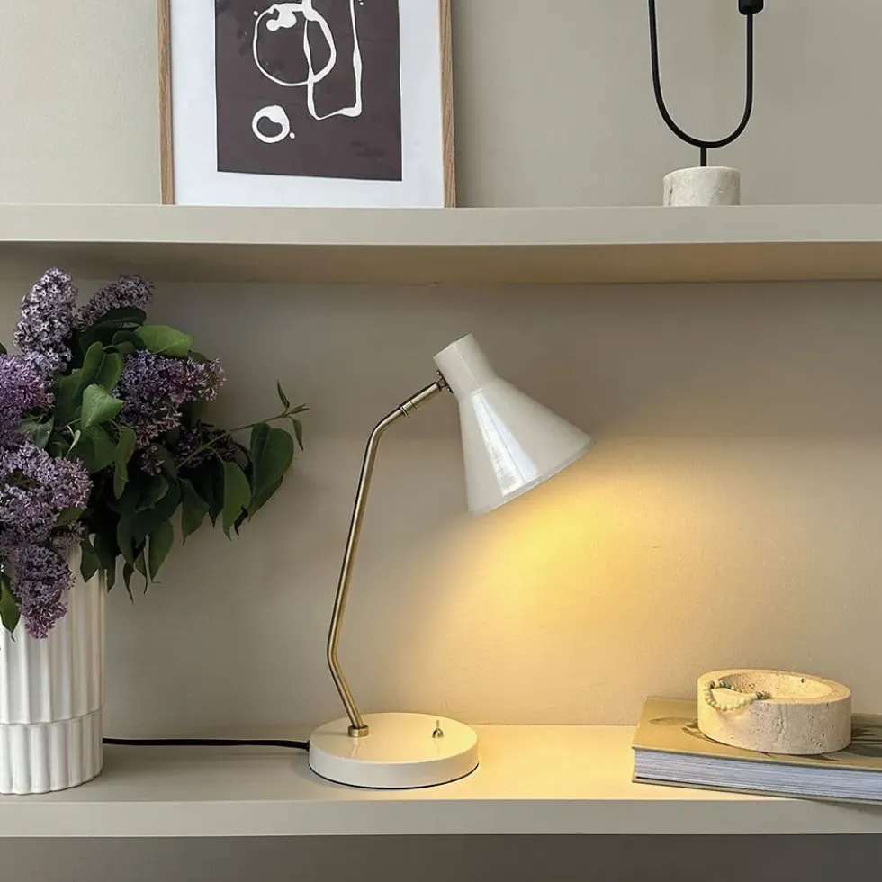 Sleep bordlampe, kit hvid